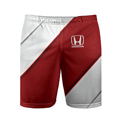 Шорты спортивные мужские Honda - Red sport, цвет: 3D-принт