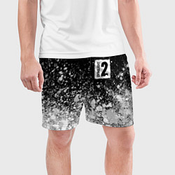 Шорты спортивные мужские DYING LIGHT 2 - Краски, цвет: 3D-принт — фото 2