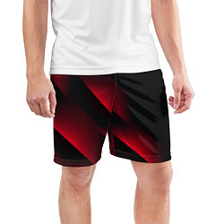 Шорты спортивные мужские Red Fade 3D Красный градиент, цвет: 3D-принт — фото 2