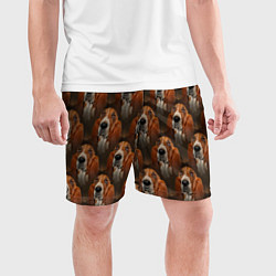 Шорты спортивные мужские Dog patternt, цвет: 3D-принт — фото 2