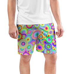Шорты спортивные мужские Disco-Tie-Dye, цвет: 3D-принт — фото 2