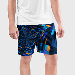 Шорты спортивные мужские Geometric pattern Fashion Vanguard, цвет: 3D-принт — фото 2