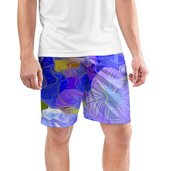 Шорты спортивные мужские Fashion flowers pattern, цвет: 3D-принт — фото 2