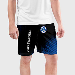 Шорты спортивные мужские ФОЛЬКСВАГЕН Абстракция, цвет: 3D-принт — фото 2