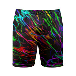 Шорты спортивные мужские Neon pattern Vanguard, цвет: 3D-принт