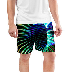 Шорты спортивные мужские Portal Fashion pattern Neon, цвет: 3D-принт — фото 2