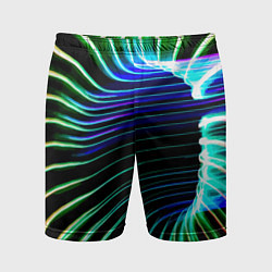 Шорты спортивные мужские Portal Fashion pattern Neon, цвет: 3D-принт