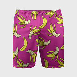 Шорты спортивные мужские Banana pattern Summer Color, цвет: 3D-принт