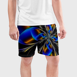 Шорты спортивные мужские Neon vanguard pattern Fashion 2023, цвет: 3D-принт — фото 2