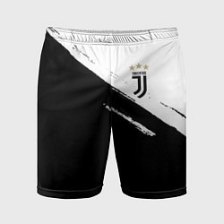 Шорты спортивные мужские Juventus маленькое лого, цвет: 3D-принт