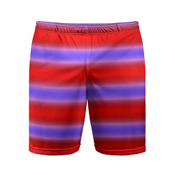 Мужские спортивные шорты Striped pattern мягкие размытые полосы красные фио