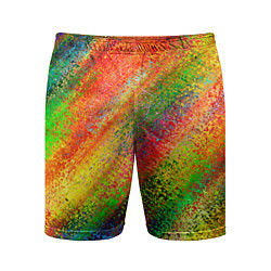 Шорты спортивные мужские Rainbow inclusions, цвет: 3D-принт
