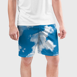 Шорты спортивные мужские Небо в облаках, цвет: 3D-принт — фото 2