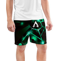 Шорты спортивные мужские Apex Legends разлом плит, цвет: 3D-принт — фото 2
