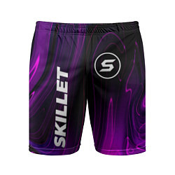Шорты спортивные мужские Skillet violet plasma, цвет: 3D-принт