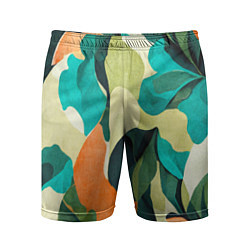 Шорты спортивные мужские Multicoloured camouflage, цвет: 3D-принт