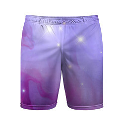 Шорты спортивные мужские Космическое одеяло, цвет: 3D-принт