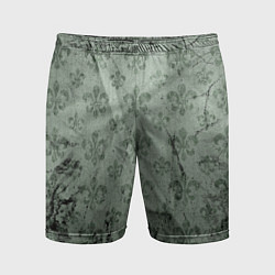 Шорты спортивные мужские Старая затёртая мешковина с принтом, цвет: 3D-принт