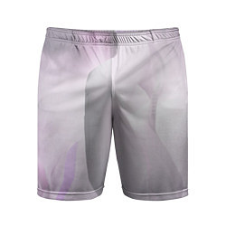 Шорты спортивные мужские Розовый абстрактный бархат, цвет: 3D-принт