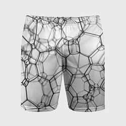 Шорты спортивные мужские Матричная сетка, цвет: 3D-принт