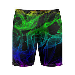 Мужские спортивные шорты Разноцветный неоновый дым