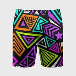 Шорты спортивные мужские Abstract geometric shapes, цвет: 3D-принт