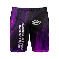 Мужские спортивные шорты Five Finger Death Punch violet plasma
