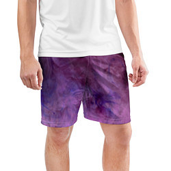 Шорты спортивные мужские Сиреневый туман, цвет: 3D-принт — фото 2