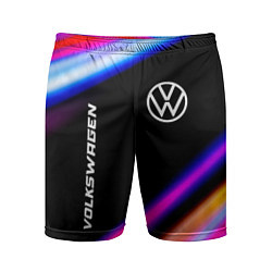 Шорты спортивные мужские Volkswagen speed lights, цвет: 3D-принт