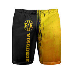 Мужские спортивные шорты Borussia - gold gradient: по-вертикали