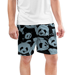 Шорты спортивные мужские Panda summer song, цвет: 3D-принт — фото 2