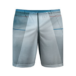 Мужские спортивные шорты Абстрактные линии и цветные пластины