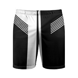 Мужские спортивные шорты Чёрные и белые полоски