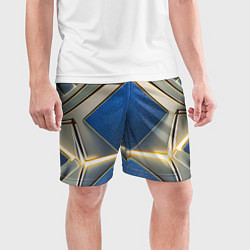 Шорты спортивные мужские Киберкостюм с подсветкой, цвет: 3D-принт — фото 2