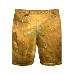 Мужские спортивные шорты Золотая абстрактная поверхность