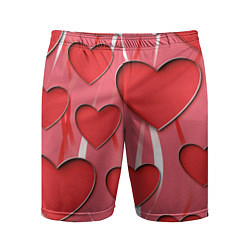 Шорты спортивные мужские Святой Валентин для твоих любимых, цвет: 3D-принт