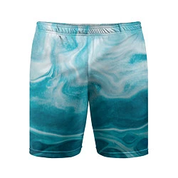 Шорты спортивные мужские Морской бриз, цвет: 3D-принт