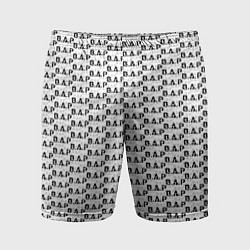 Шорты спортивные мужские B A P pattern logo, цвет: 3D-принт
