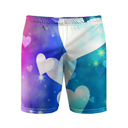 Шорты спортивные мужские Dreamy Hearts Multicolor, цвет: 3D-принт