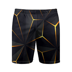 Шорты спортивные мужские Hexagon Line Smart, цвет: 3D-принт