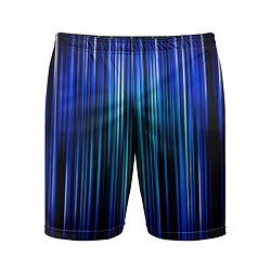 Шорты спортивные мужские Neon line stripes, цвет: 3D-принт