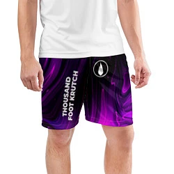 Шорты спортивные мужские Thousand Foot Krutch violet plasma, цвет: 3D-принт — фото 2