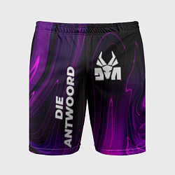 Шорты спортивные мужские Die Antwoord violet plasma, цвет: 3D-принт