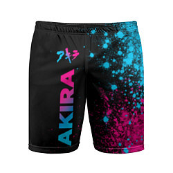 Мужские спортивные шорты Akira - neon gradient: по-вертикали