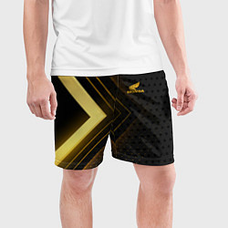 Шорты спортивные мужские Honda inscription, цвет: 3D-принт — фото 2