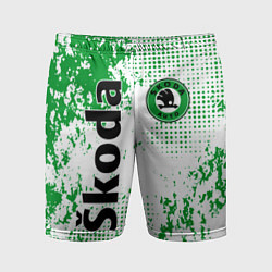 Мужские спортивные шорты Skoda auto logo