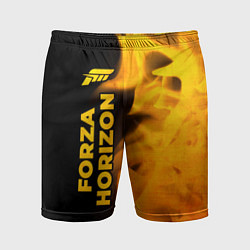 Мужские спортивные шорты Forza Horizon - gold gradient: по-вертикали