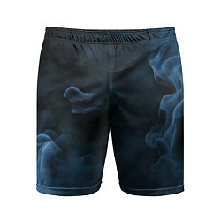 Шорты спортивные мужские Синий туман текстура от нейросети, цвет: 3D-принт
