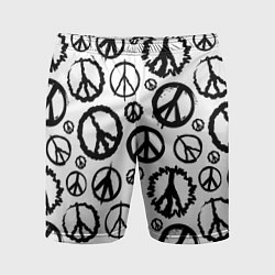 Мужские спортивные шорты Many peace logo