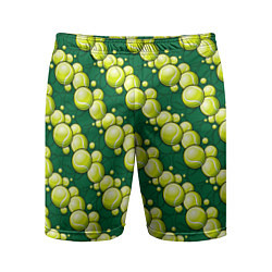 Шорты спортивные мужские Большой теннис - мячики, цвет: 3D-принт